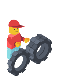Lego illustration to sign to show the Increased time spent on value-added activities by 20%